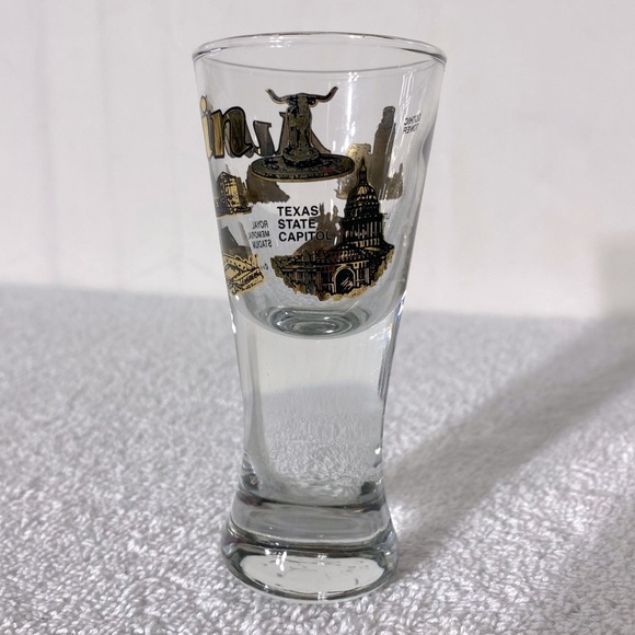 Vintage Clear Glass Austin Souvenir Shot Glass - Picture 3 of 8